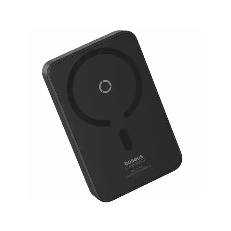 پاور بانک بی سیم باسئوس مدل Magnetic Wireless 20w با ظرفیت 5000 میلی‌آمپر